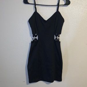 Forever 21 black cutout dress